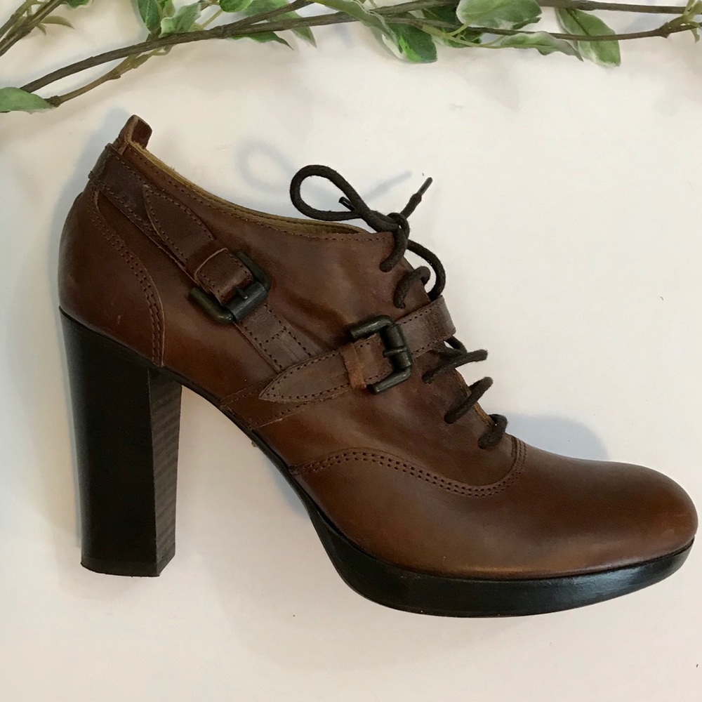 Barneys New York Co-op Brown Ankle Booties - Picture 8 of 8